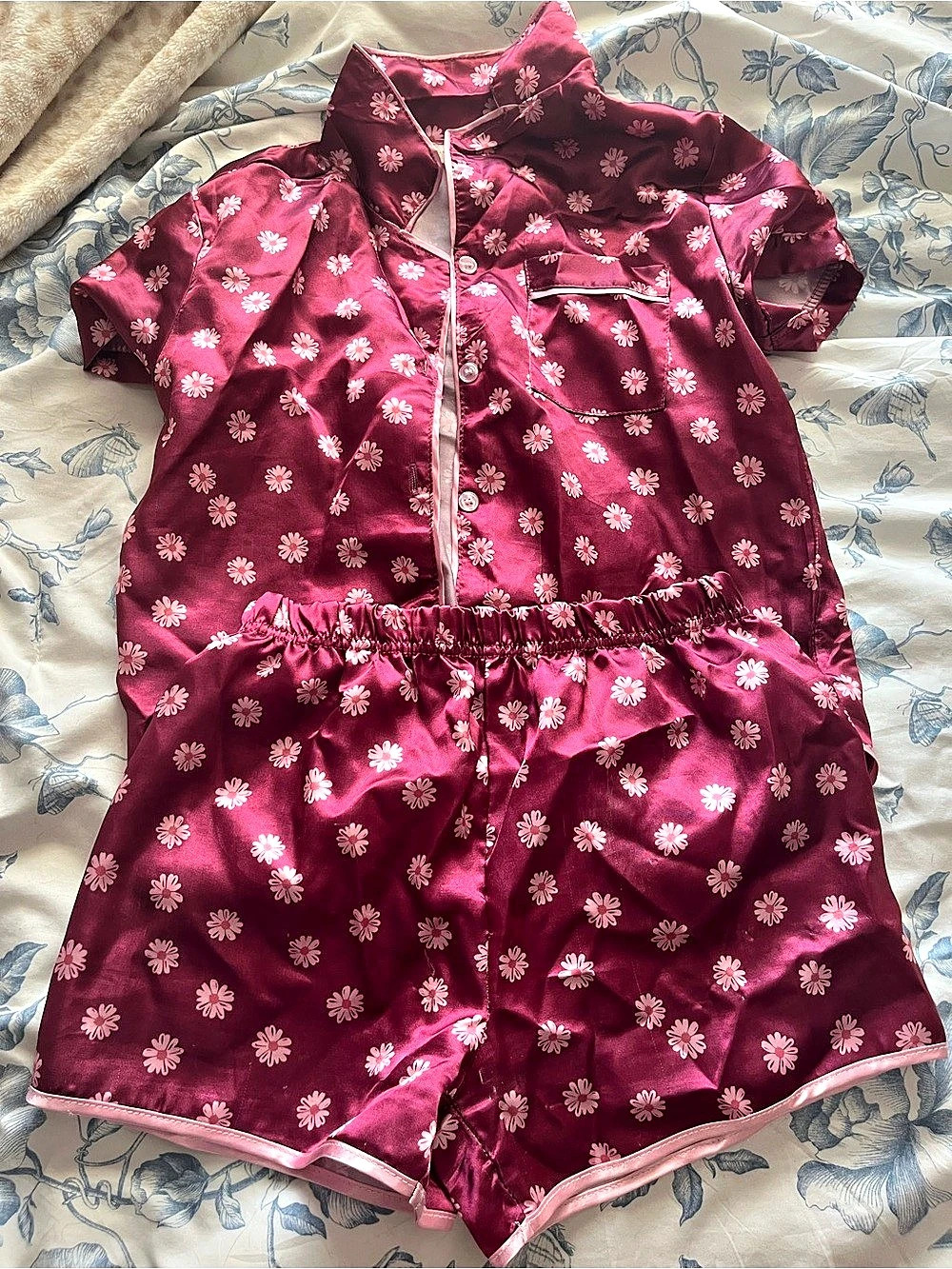 b tween Floral Pajama Set in Pink